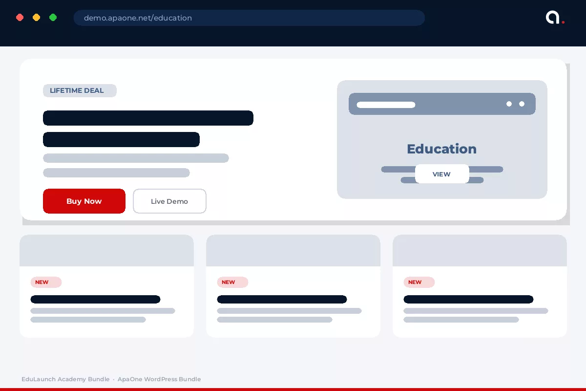 EduLaunch Academy Bundle — WordPress bundle preview