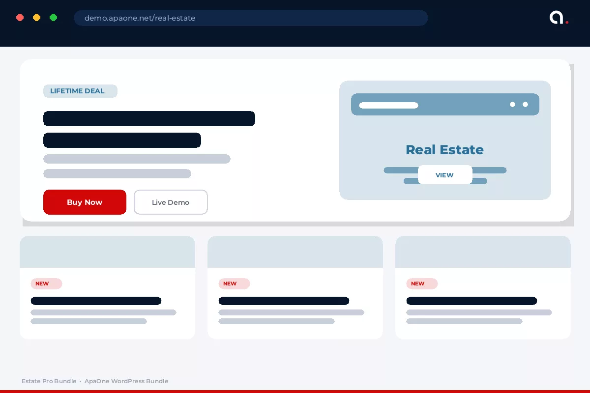 Estate Pro Bundle — WordPress bundle preview
